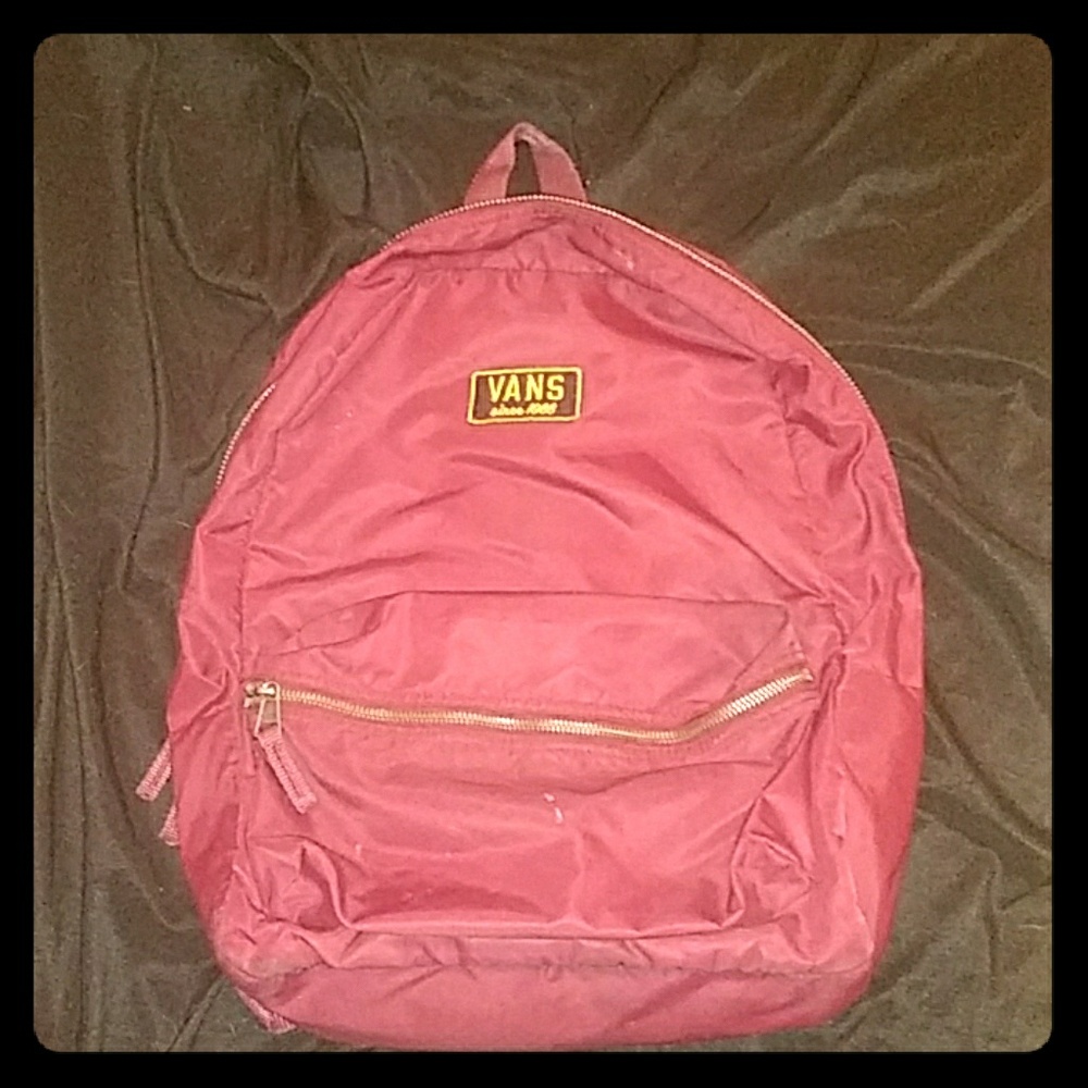 Burgundy Vans Backpack